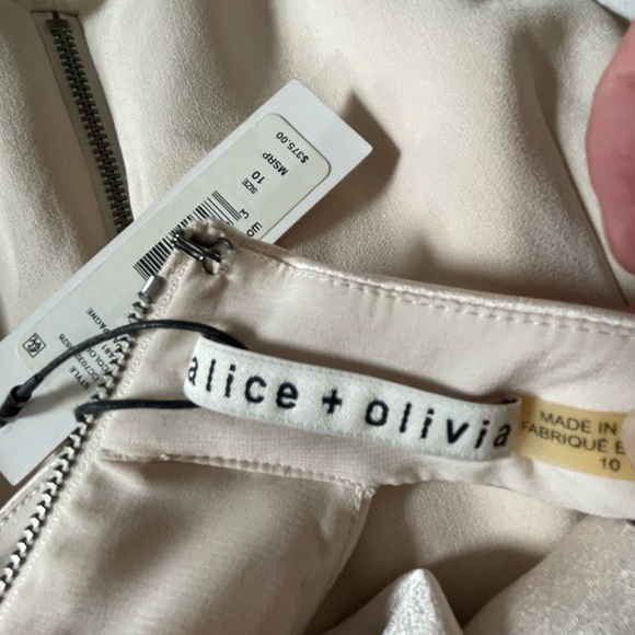 NWT Alice + Olivia Revolve Ebony Cold Shoulder Dress Cocktail Wedding Party - Picture 5 of 8